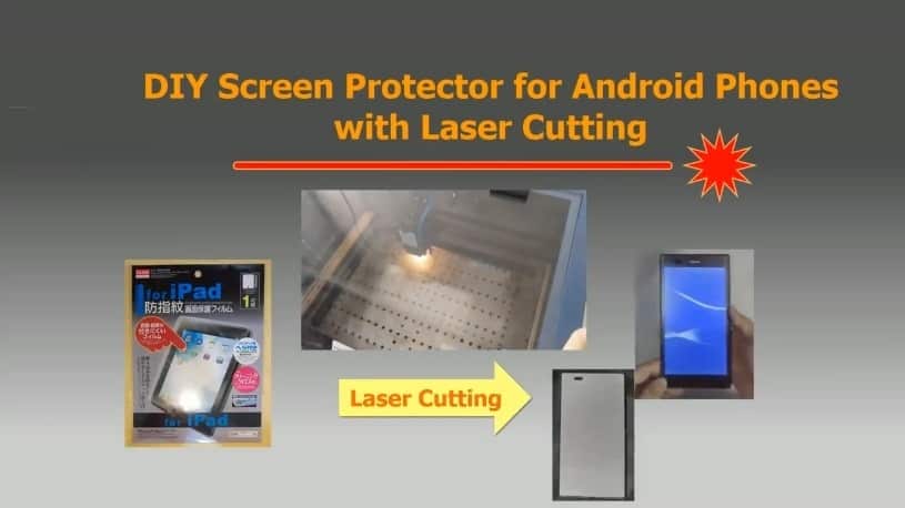 使用激光切割DIY屏幕保護貼