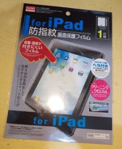 DAISO protective film for iPad