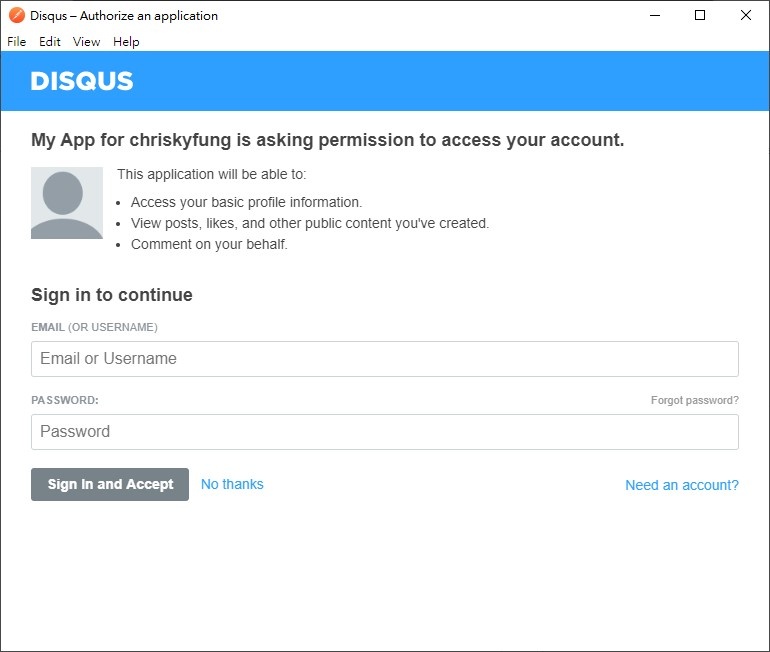 Postman: Disqus API Case Study (2) – OAuth 2.0 Authentication 5